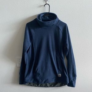 Outdoor Research trail mix cowl pullover in blue/gray